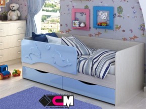 Кровать детская Алиса КР 812 голубая 1600 в Салехарде - salekhard.magazinmebel.ru | фото