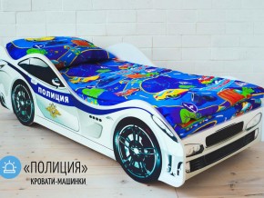 Кровать детская машина Полиции в Салехарде - salekhard.magazinmebel.ru | фото