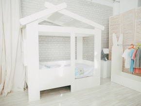 Кровать детская Теремок без ящика белая в Салехарде - salekhard.magazinmebel.ru | фото