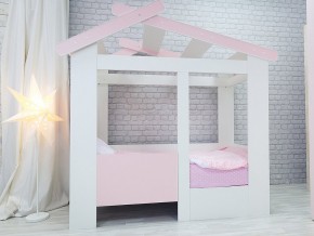Кровать детская Теремок без ящика розовая в Салехарде - salekhard.magazinmebel.ru | фото - изображение 1