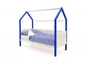 Кровать-домик мягкий Svogen сине-белый в Салехарде - salekhard.magazinmebel.ru | фото - изображение 1