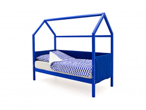 Кровать-домик мягкий Svogen синий в Салехарде - salekhard.magazinmebel.ru | фото