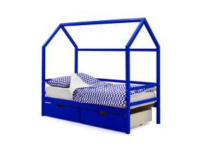Кровать-домик Svogen с ящиками синий в Салехарде - salekhard.magazinmebel.ru | фото