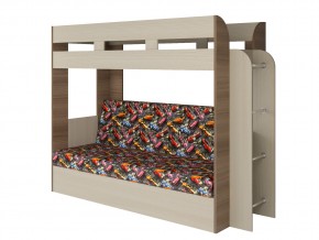Кровать двухъярусная Карамель 75 шимо ткань машинки в Салехарде - salekhard.magazinmebel.ru | фото - изображение 1