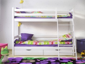 Кровать двухъярусная Сонечка с ящиками и лестницей в Салехарде - salekhard.magazinmebel.ru | фото - изображение 2