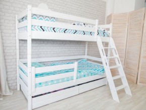 Кровать двухъярусная Сонечка с наклонной лестницей и ящиками в Салехарде - salekhard.magazinmebel.ru | фото - изображение 2
