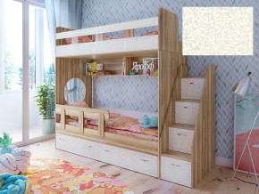Кровать двухъярусная Юниор 1 с фасадом для рисования феритейл в Салехарде - salekhard.magazinmebel.ru | фото