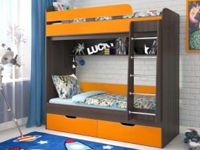 Кровать двухъярусная Юниор 5 Бодего-Оранжевый в Салехарде - salekhard.magazinmebel.ru | фото