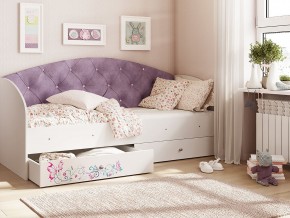 Кровать Эльза Белый-фиолетовый в Салехарде - salekhard.magazinmebel.ru | фото