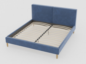 Кровать Линси 1200 синий в Салехарде - salekhard.magazinmebel.ru | фото