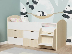 Кровать Малыш-7 Дуб-Белое дерево в Салехарде - salekhard.magazinmebel.ru | фото