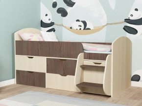 Кровать Малыш-7 Дуб-Бодега в Салехарде - salekhard.magazinmebel.ru | фото