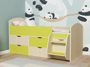 Кровать Малыш-7 Дуб-лайм в Салехарде - salekhard.magazinmebel.ru | фото