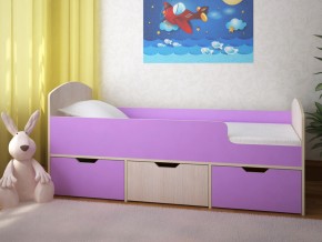 Кровать Малыш Мини Дуб молочный-Ирис в Салехарде - salekhard.magazinmebel.ru | фото