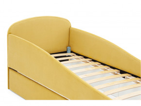 Кровать с ящиком Letmo горчичный (велюр) в Салехарде - salekhard.magazinmebel.ru | фото - изображение 3