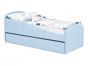 Кровать с ящиком Letmo небесный (рогожка) в Салехарде - salekhard.magazinmebel.ru | фото - изображение 11