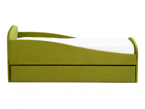 Кровать с ящиком Letmo оливковый (велюр) в Салехарде - salekhard.magazinmebel.ru | фото - изображение 6
