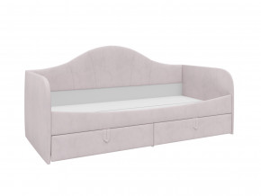 Кровать с мягкой обивкой Алиса ПМ-332.18 велюр розовый в Салехарде - salekhard.magazinmebel.ru | фото - изображение 1