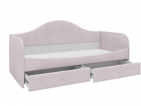 Кровать с мягкой обивкой Алиса ПМ-332.18 велюр розовый в Салехарде - salekhard.magazinmebel.ru | фото - изображение 2