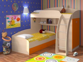 Кровать Соня 1+2 Оранжевый в Салехарде - salekhard.magazinmebel.ru | фото