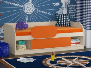 Кровать Соня 4 дуб молочный-оранжевый в Салехарде - salekhard.magazinmebel.ru | фото - изображение 3