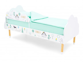 Кровать Stumpa Облако с бортиком рисунок Ферма в Салехарде - salekhard.magazinmebel.ru | фото - изображение 1