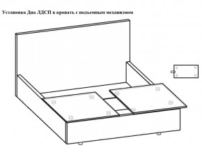 Кровать Токио норма 160 с механизмом подъема и дном ЛДСП в Салехарде - salekhard.magazinmebel.ru | фото - изображение 4