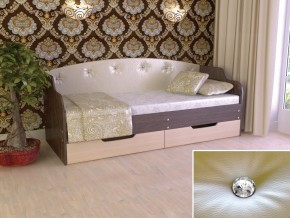 Кровать Юниор Тип 2 Венге/дуб молочный 800х1600 в Салехарде - salekhard.magazinmebel.ru | фото