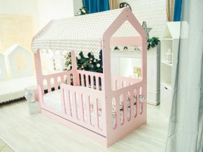 Кроватка-Домик с ящиком розовая в Салехарде - salekhard.magazinmebel.ru | фото