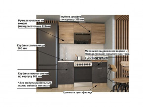 Кухонный гарнитур арт 13 Лофт 1600 мм в Салехарде - salekhard.magazinmebel.ru | фото - изображение 2