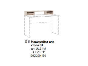 Надстройка для стола 31 (Полка) в Салехарде - salekhard.magazinmebel.ru | фото