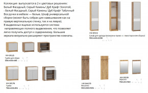 Прихожая Нортон Дуб Крафт Табачный/Серый Камень в Салехарде - salekhard.magazinmebel.ru | фото - изображение 2