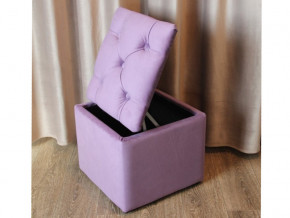 Пуф с каретной стяжкой и ящиком для хранения фиолетовый в Салехарде - salekhard.magazinmebel.ru | фото - изображение 4