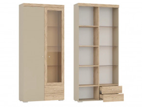 Шкаф 2-х дверный со стеклом и двумя ящиками Палермо 6-87002 в Салехарде - salekhard.magazinmebel.ru | фото - изображение 1