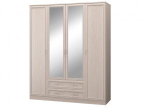 Шкаф 4-х дверный с зеркалом и ящиками в Салехарде - salekhard.magazinmebel.ru | фото