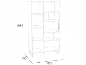 Шкаф комбинированный Фолк НМ 014.58 в Салехарде - salekhard.magazinmebel.ru | фото - изображение 2