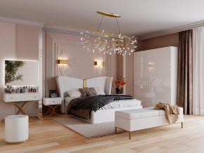 Спальня Рише белый глянец с перламутром в Салехарде - salekhard.magazinmebel.ru | фото
