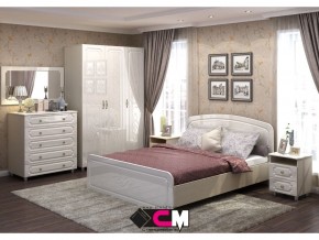 Спальня Виктория МДФ с большим комодом в Салехарде - salekhard.magazinmebel.ru | фото
