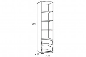 Стеллаж Лилу НМ 041.03 Птички в Салехарде - salekhard.magazinmebel.ru | фото - изображение 2