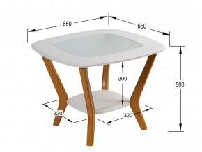 Стол журнальный Мельбурн Белый в Салехарде - salekhard.magazinmebel.ru | фото - изображение 2