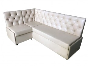 Угловой диван Призма со стяжками белый со спальным местом в Салехарде - salekhard.magazinmebel.ru | фото - изображение 1